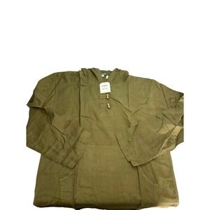 Earthbound Trading Company Dark Green Hoodie With Toggle Size M New With Tags‎